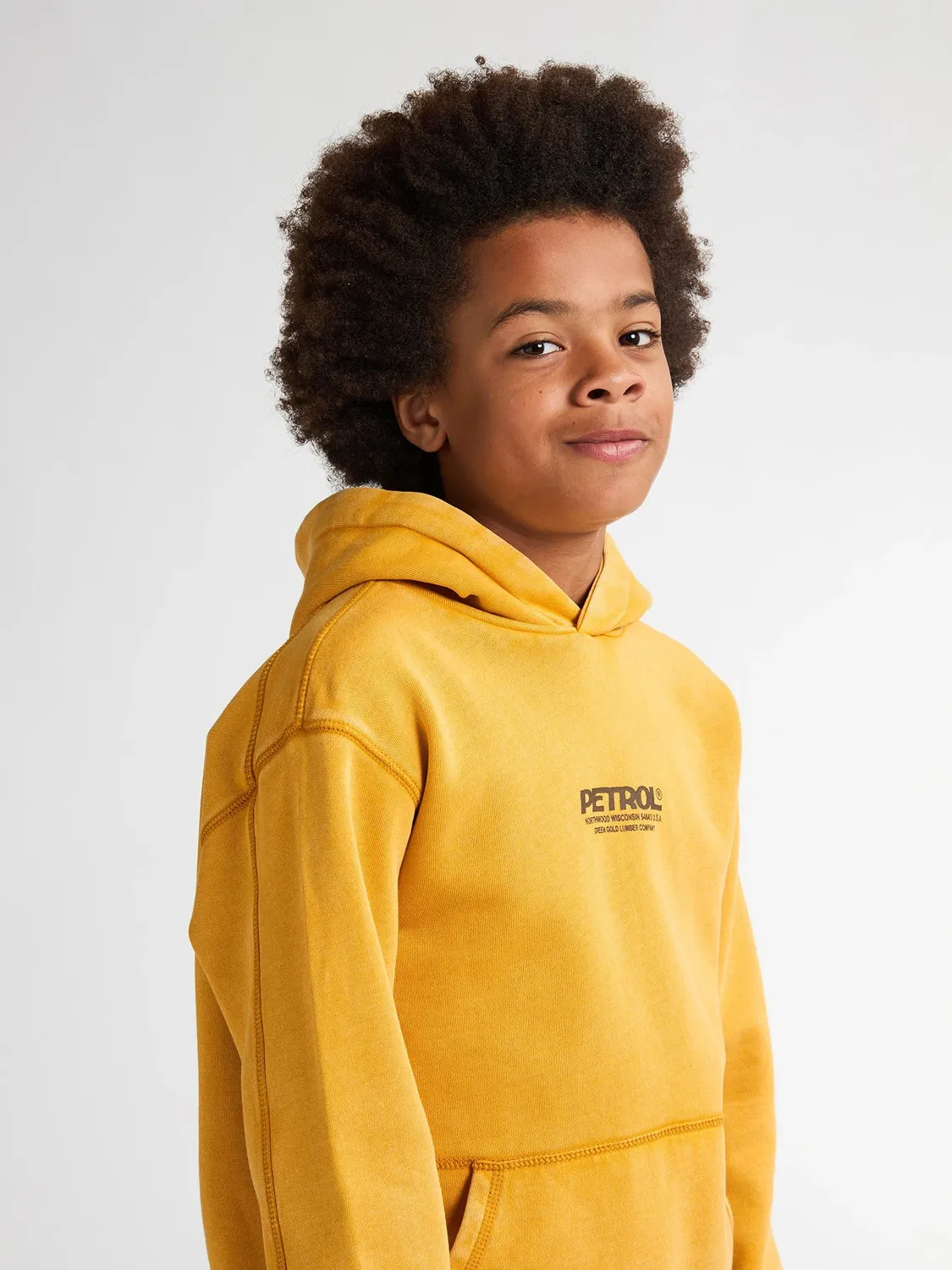 Petrol Industries Klamath hoodie drenge bomuld sunflower