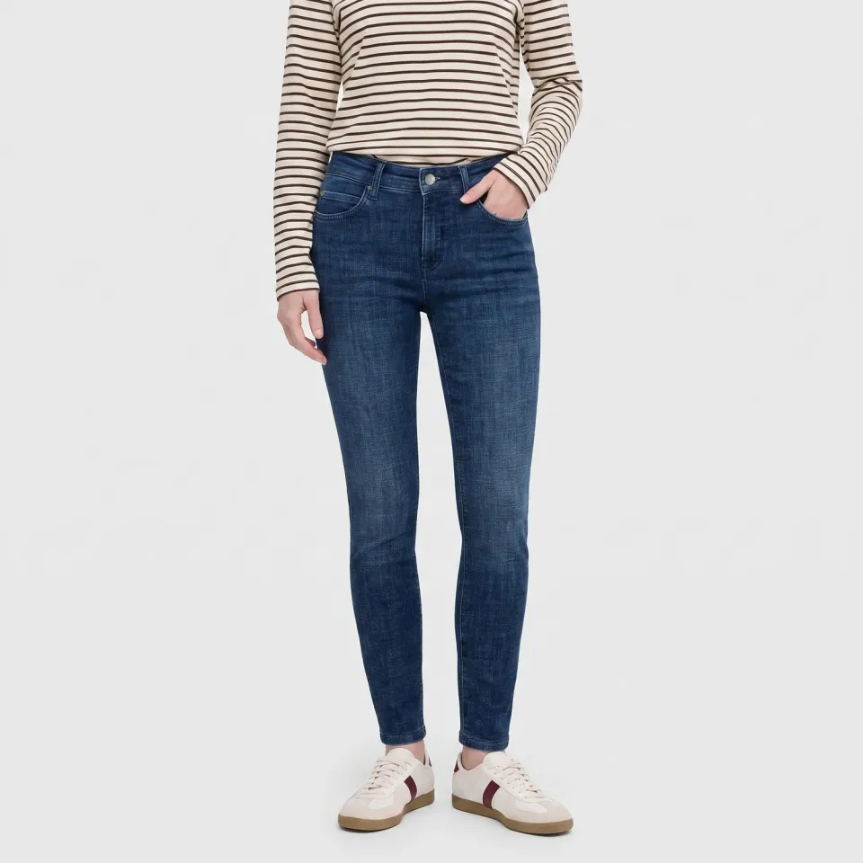 MAC DREAM SKINNY authentic jeans mørkeblå