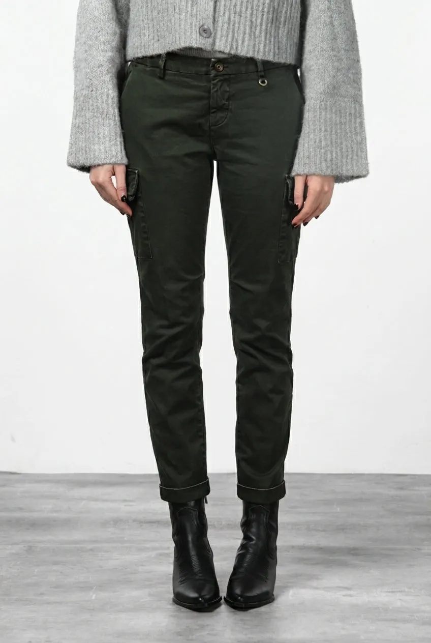 Mason's Chile City cargobukser mørkegrøn slim fit