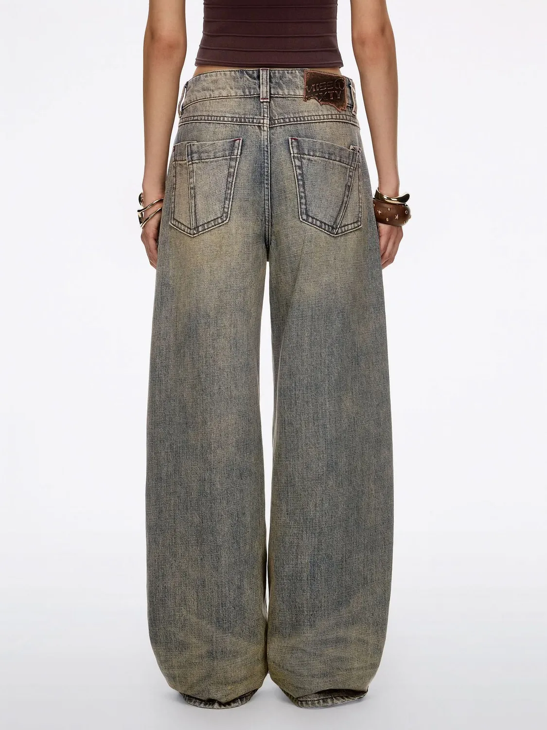 Miss Sixty Barrel jeans blå bomuld-hamp