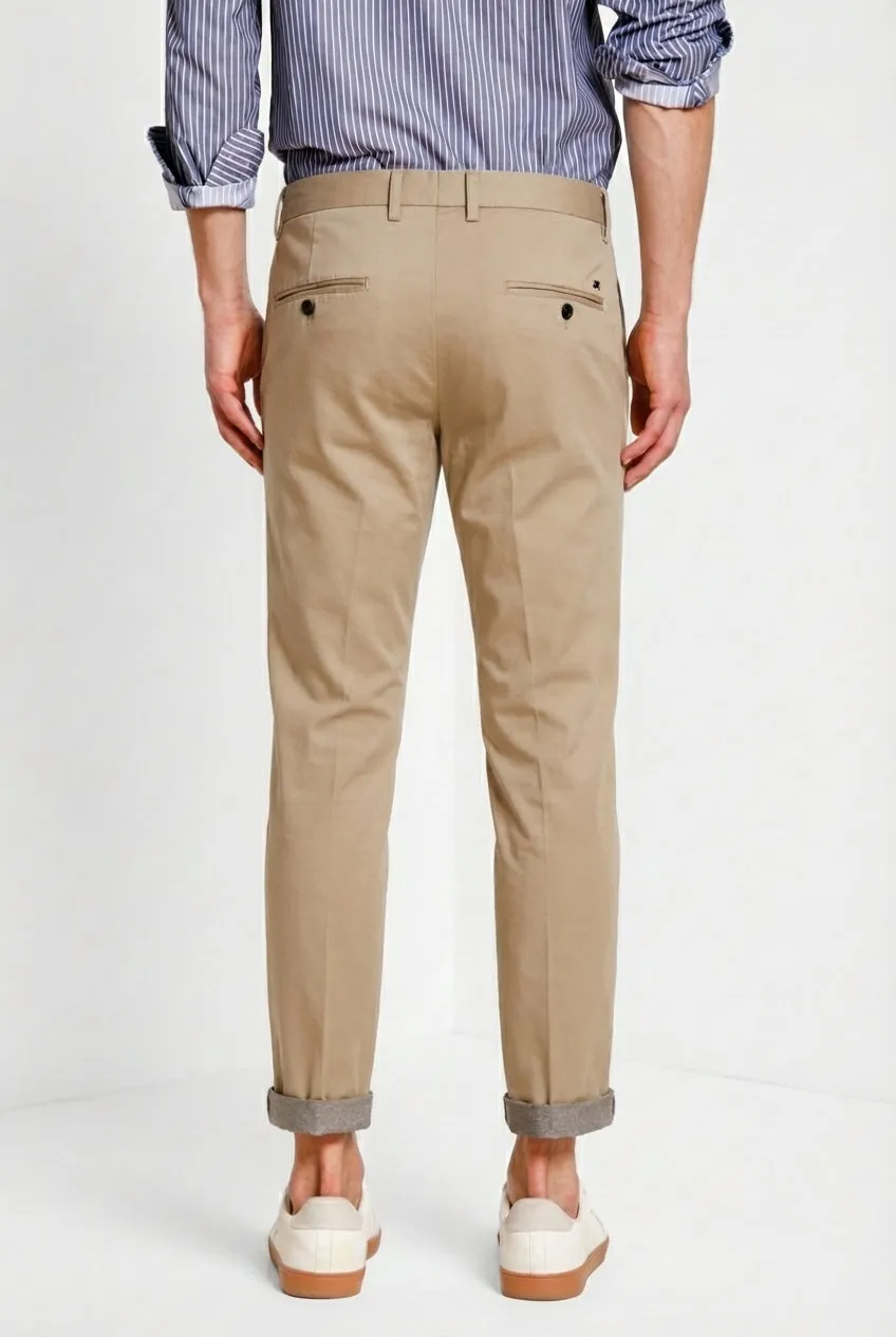 Mason's Torino Travel chinobukser kaki slim fit stretch