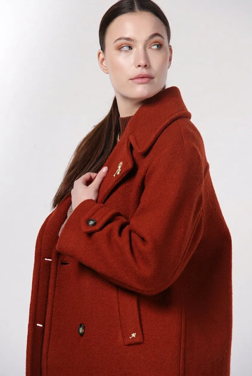 Mason's Leonie frakke terracotta uld bouclé