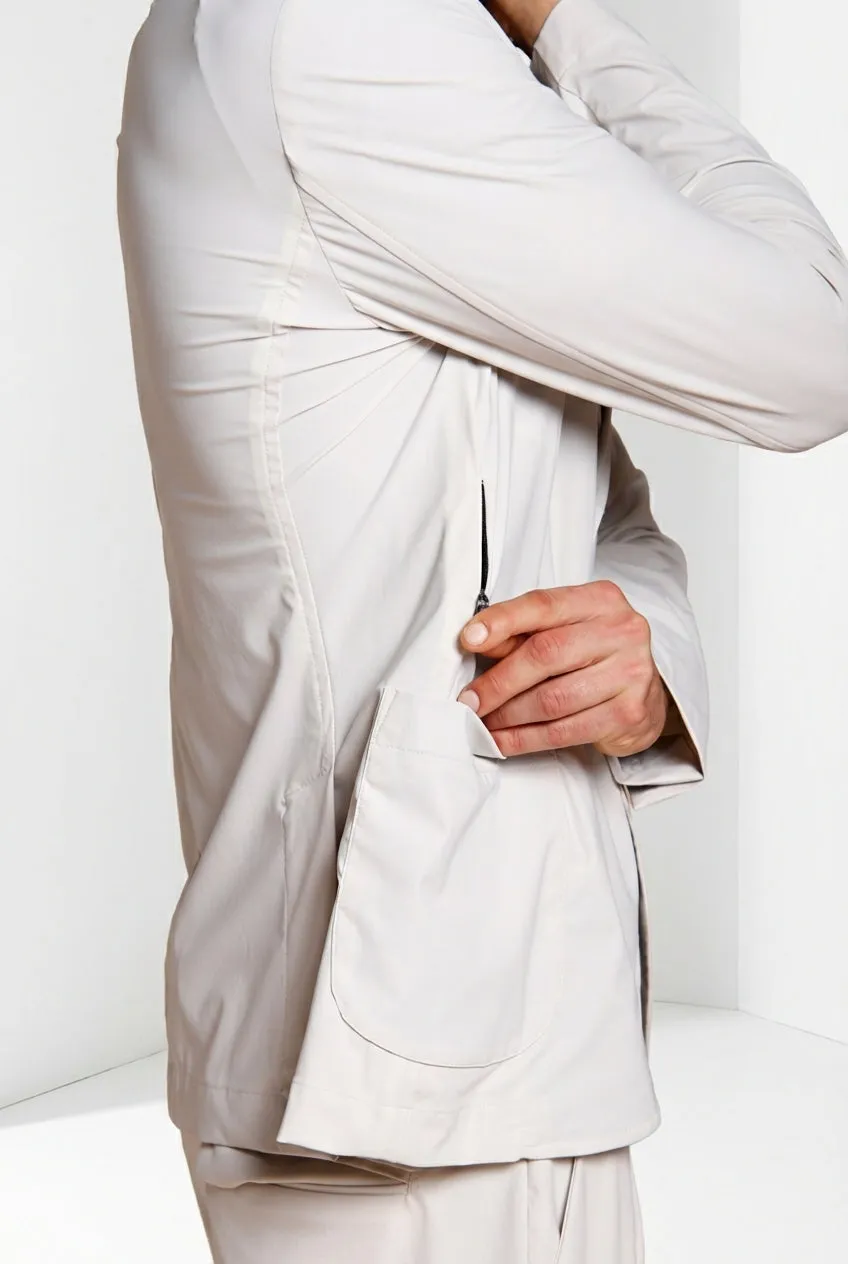 Mason's Da Vinci Tech Dynamic blazer beige stræk