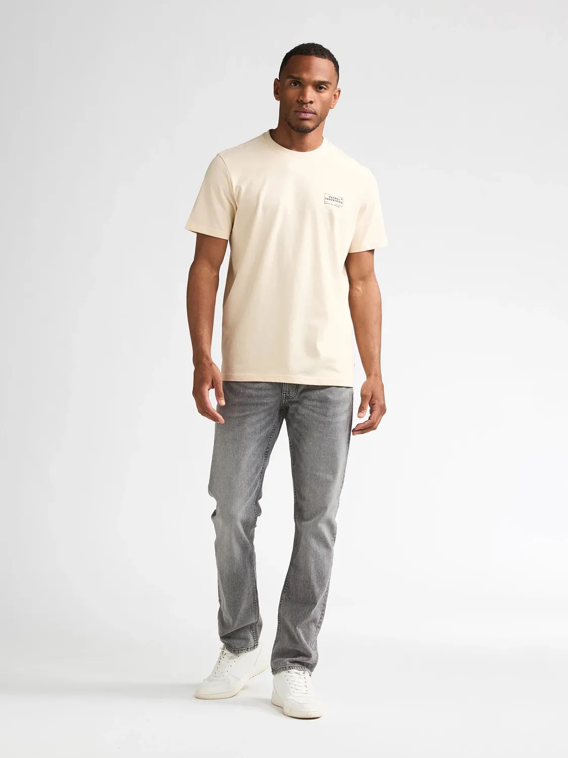 Petrol Industries Russell t-shirt – brystprint bomuld