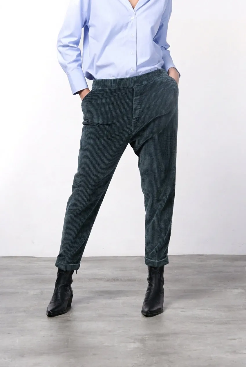 Mason's Malibu Jogger City chinobukser mørkegrøn fløjl