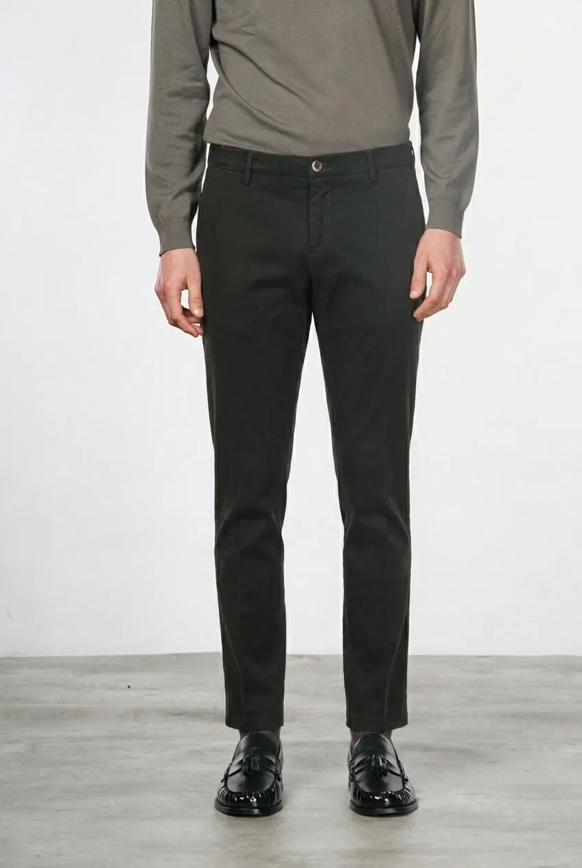 Mason's Milano chinos mørkegrøn extra slim