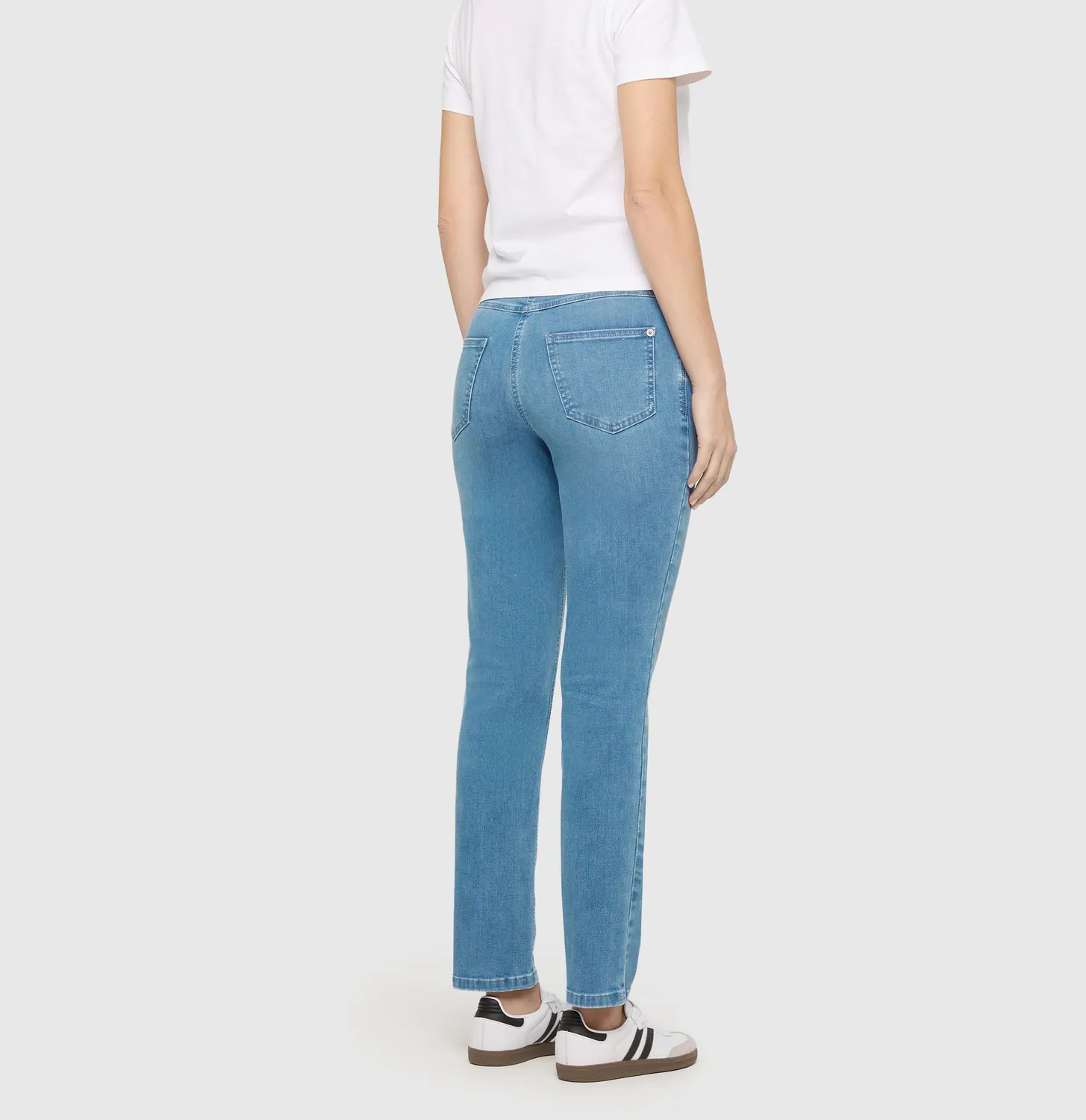 MAC Melanie 5040 jeans mellemblå straight