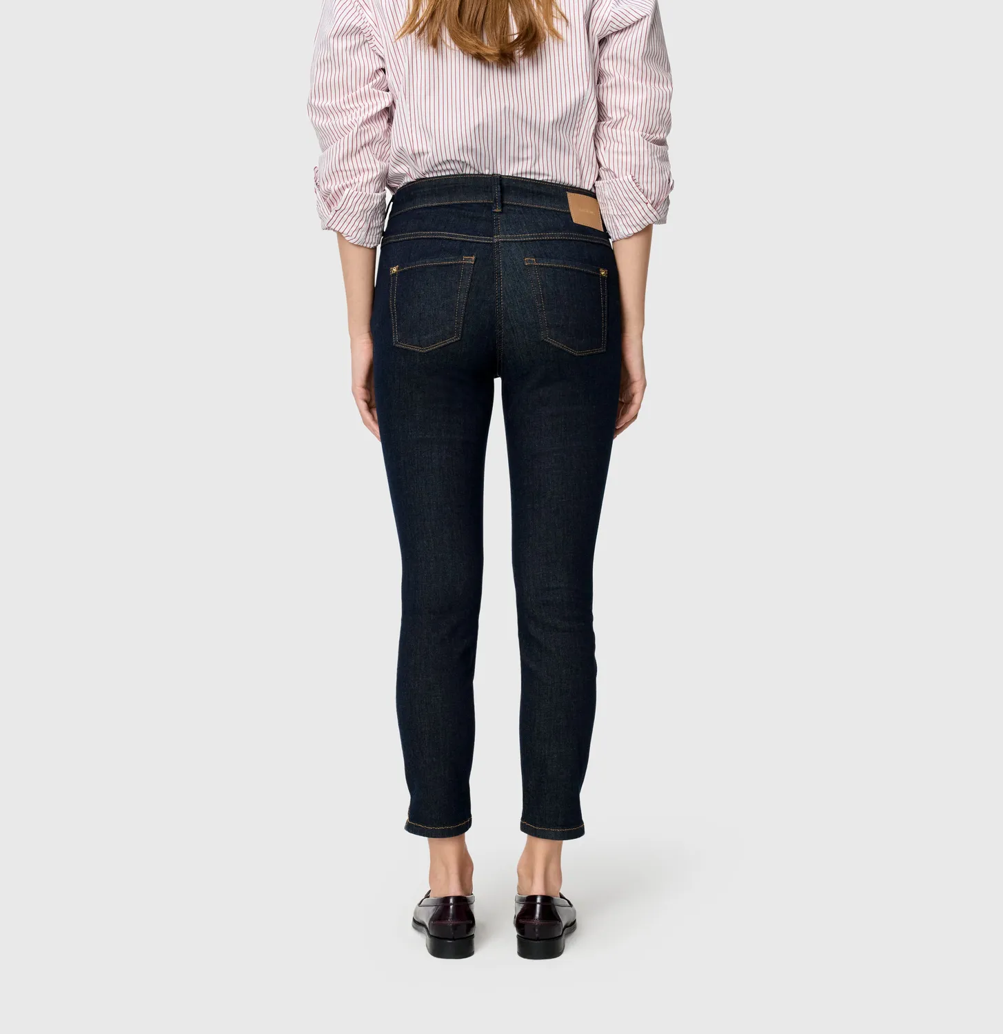 MAC Dream Summer slim jeans cropped mørkeblå