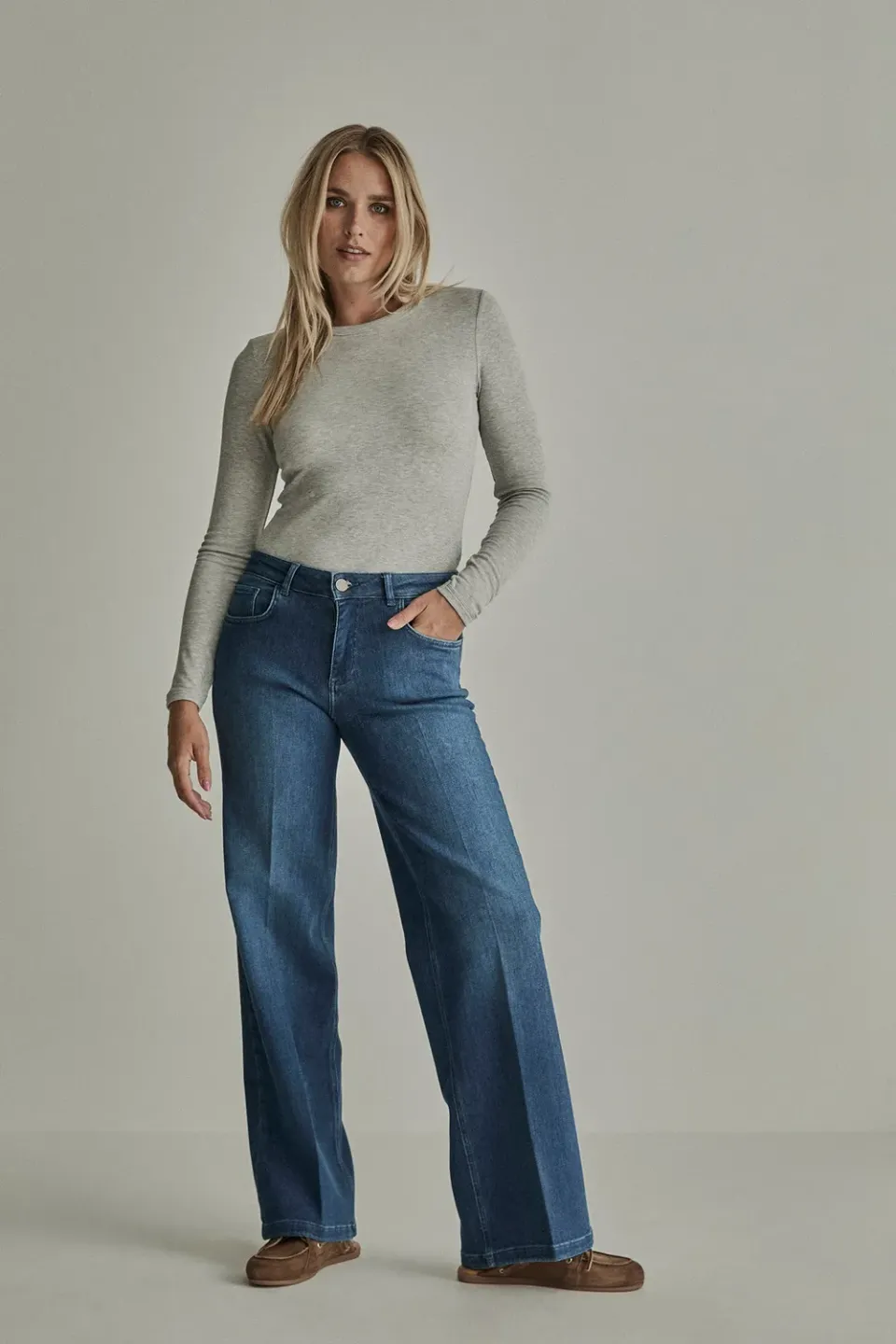 Para Mi Mira jeans Washed Night høj talje