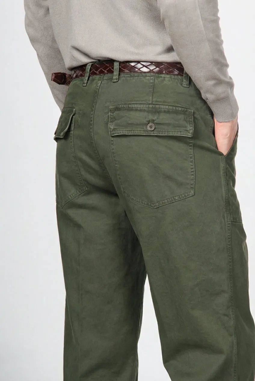 Mason's Prescott chinobukser mørkegrøn relaxed fit