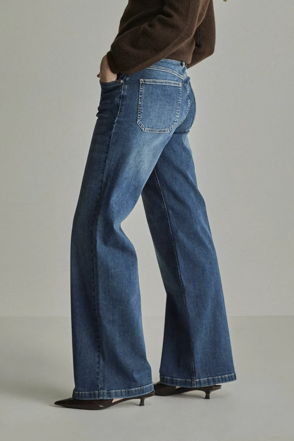 Para Mi Mira jeans Drift Blue wide high waist