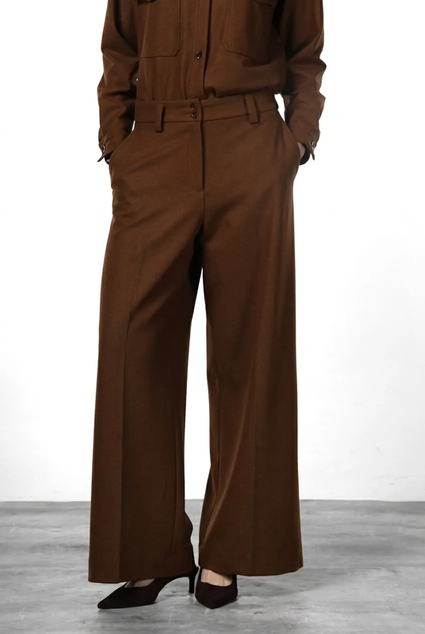 Mason's New York Wide Elax chino lysebrun wide leg dame