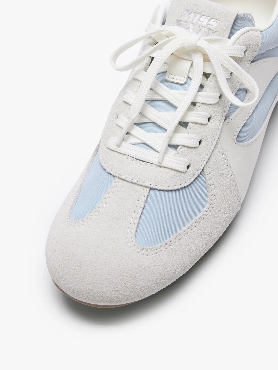 Miss Sixty Lace-Up sneakers blue grey patchwork denim