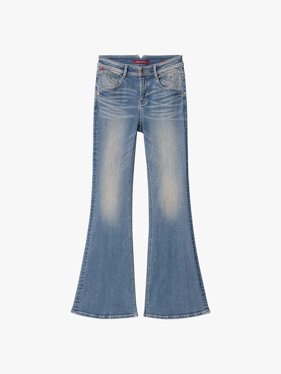 Miss Sixty Bella flare jeans mørkeblå super stretch