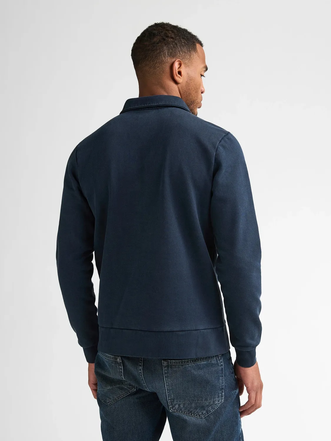Petrol Industries Millhall sweater Cedar Brown lynlås