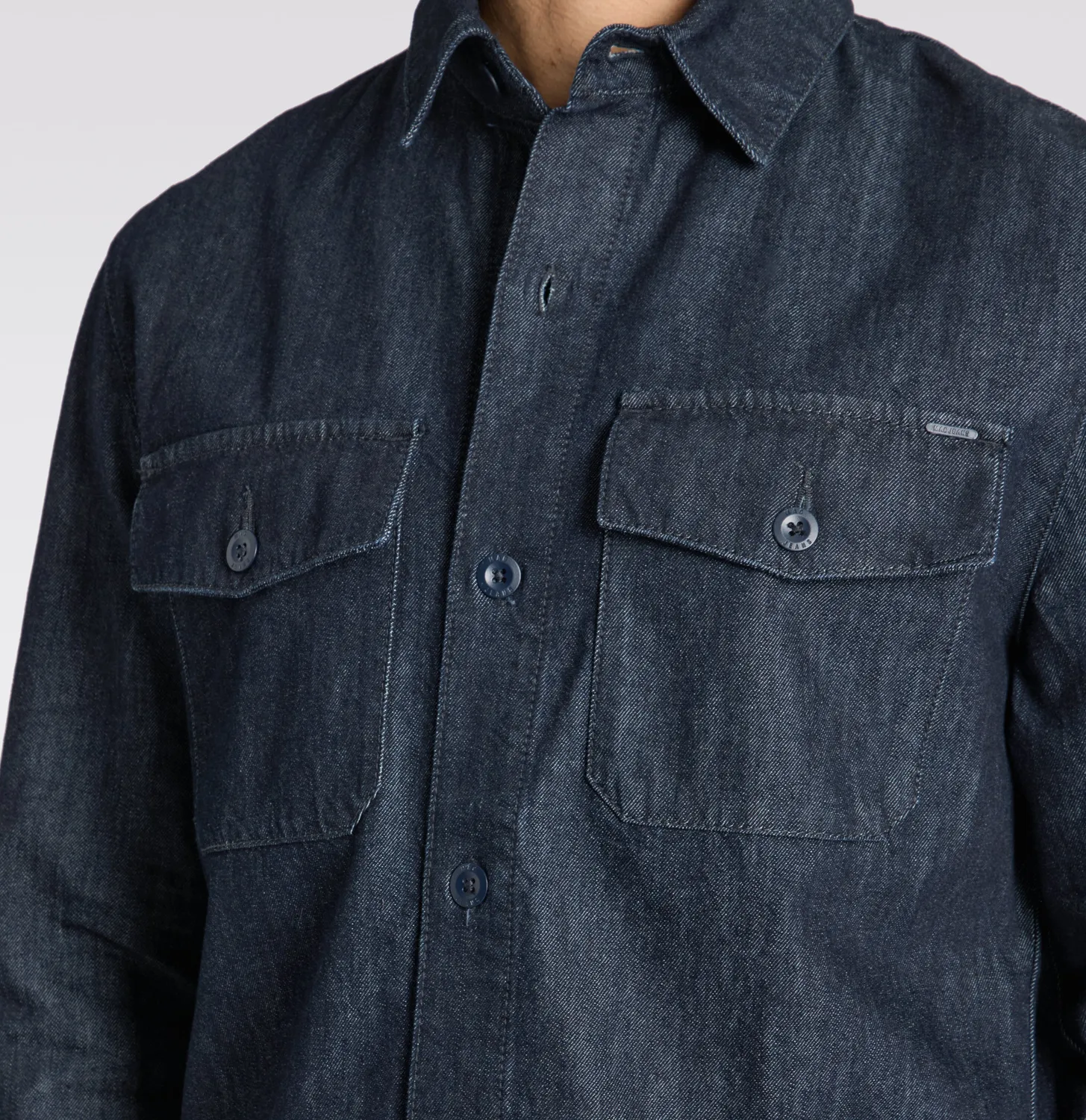 MAC Overshirt 0201-00-0910 overskjorte mørkeblå nældedenim