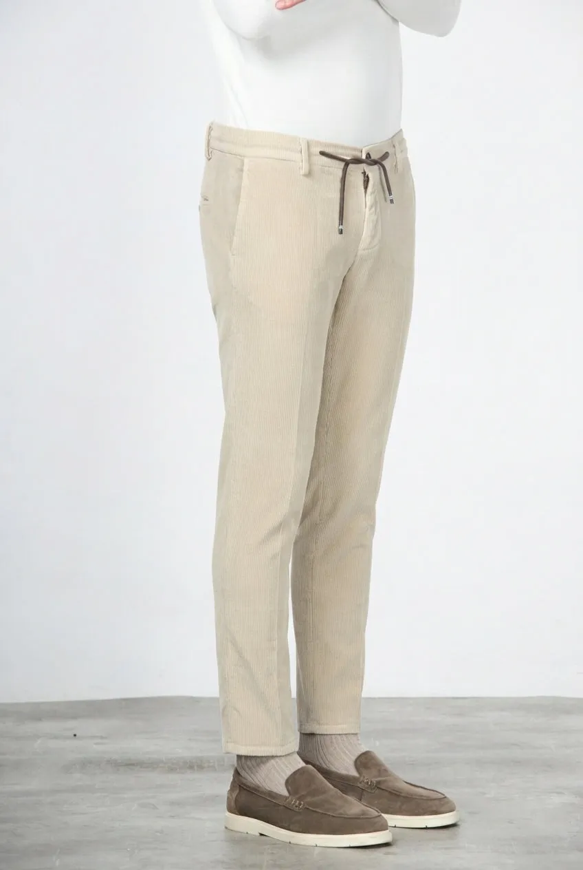 Mason's Milano Jogger chinobukser latte fløjl