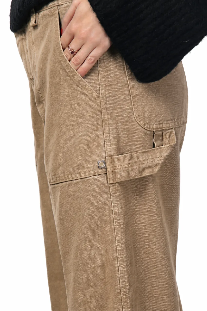 Mason's Dallas Wide chinobukser mørk beige straight