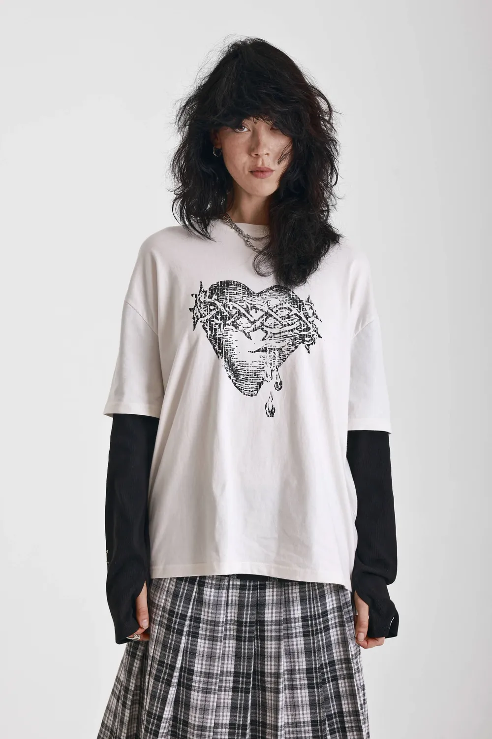 The Ragged Priest Bypass langærmet t-shirt ecru str. S