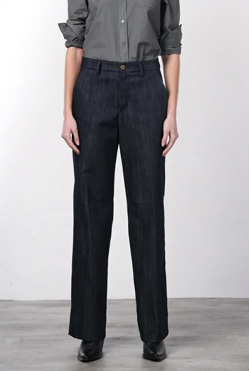 Mason's New York Studio chinos navy straight denim
