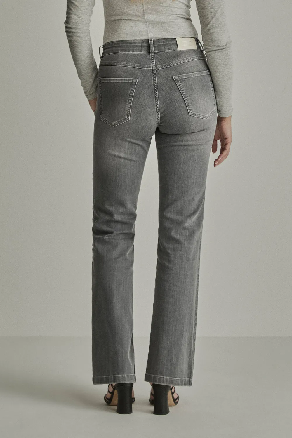 Para Mi Eve jeans Grey Used wide høj talje