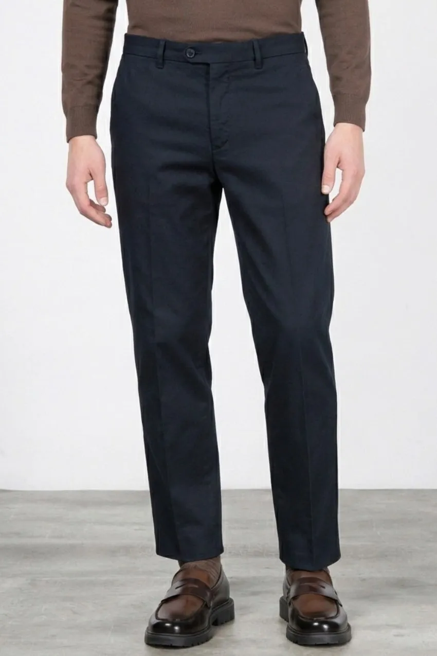 Mason's Paris chinos mørkeblå stretch carrot fit