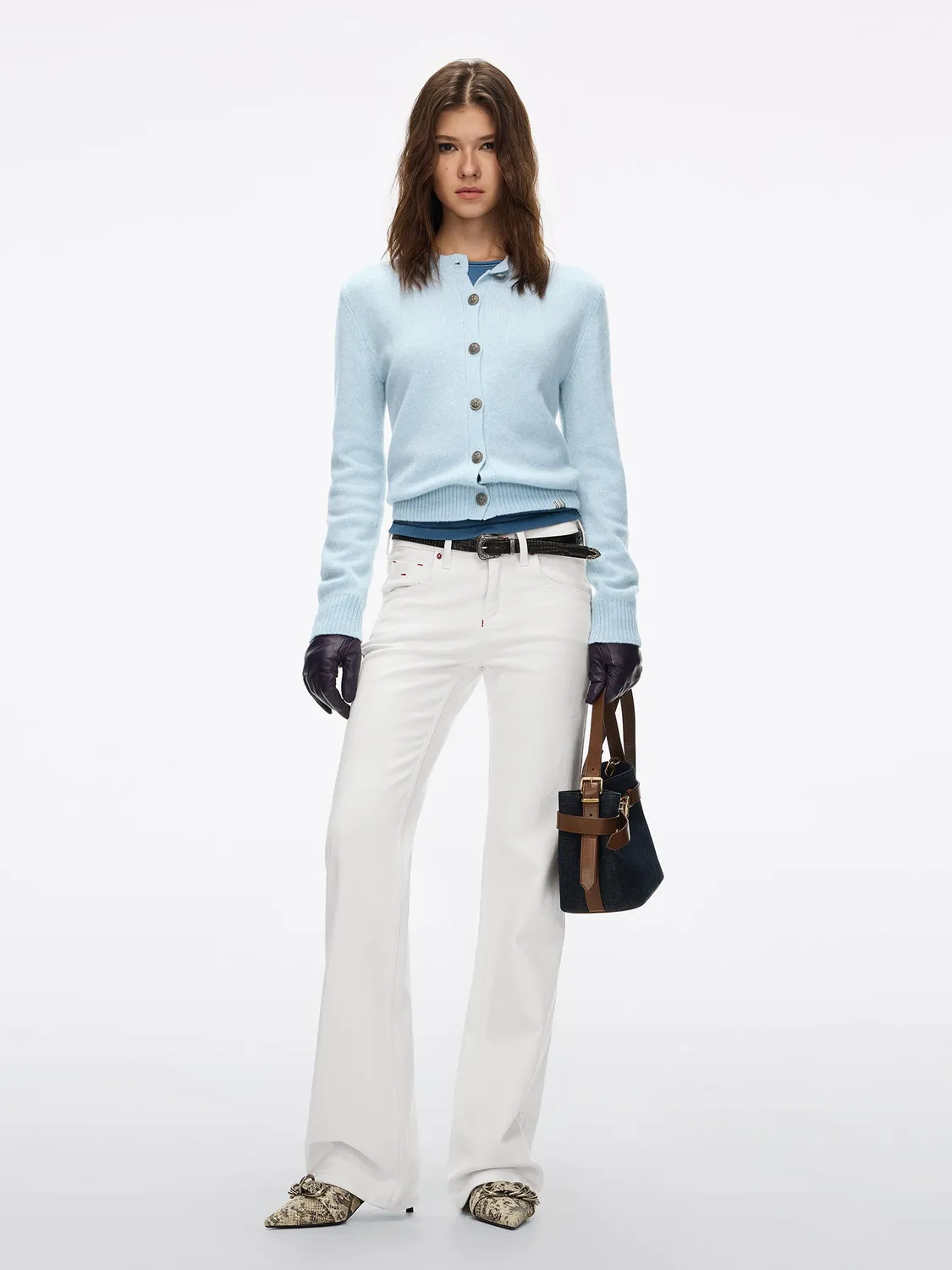 Miss Sixty Tommy flare jeans hvid cashmere