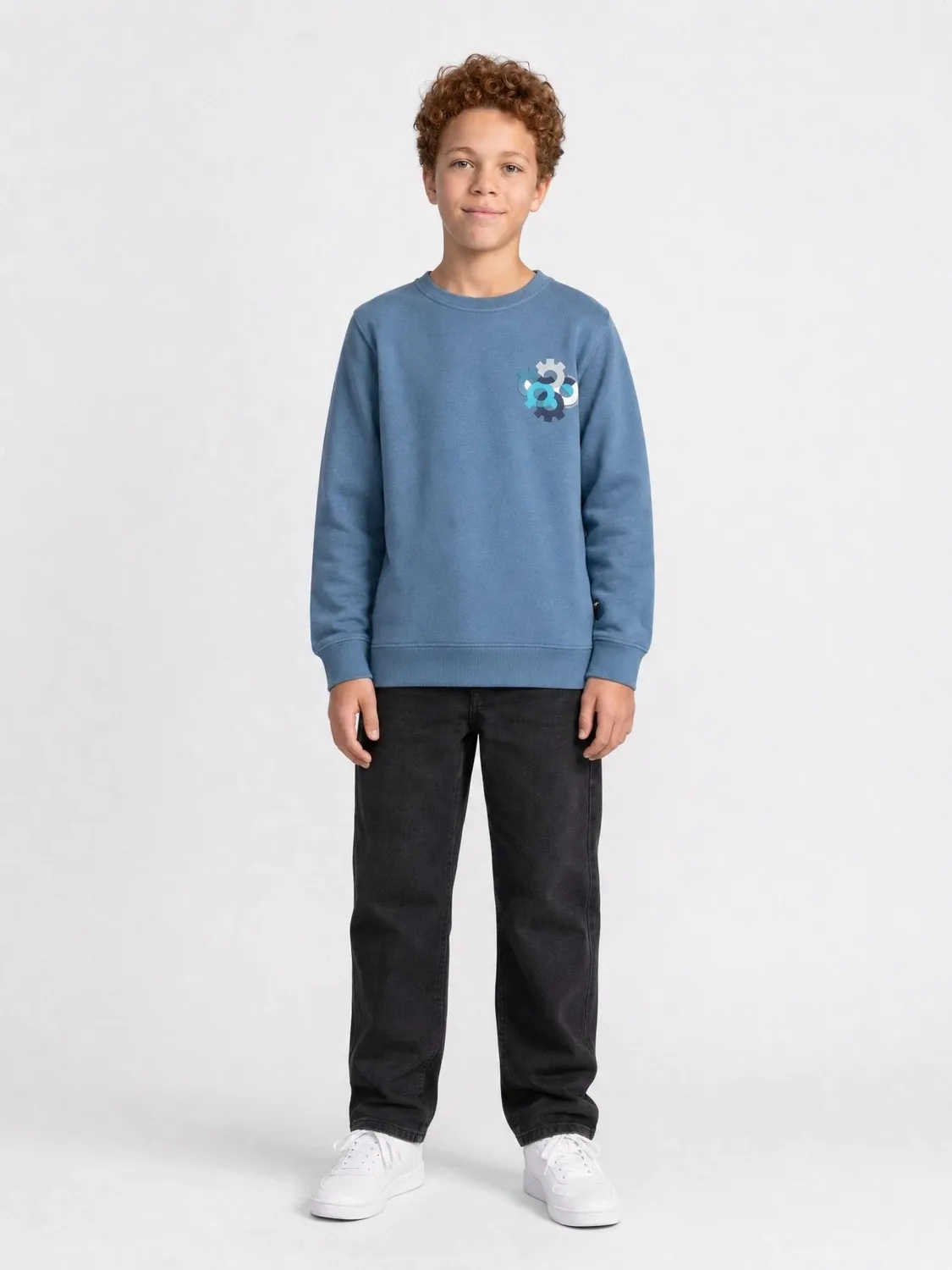 Petrol Industries Ironbrook sweater Storm Blue relaxed