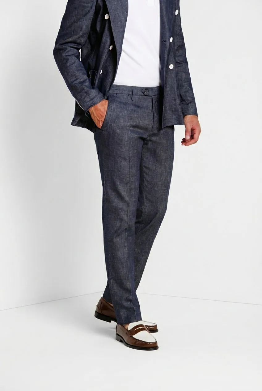 Mason's Milano chino bukser mørkeblå denim extra slim
