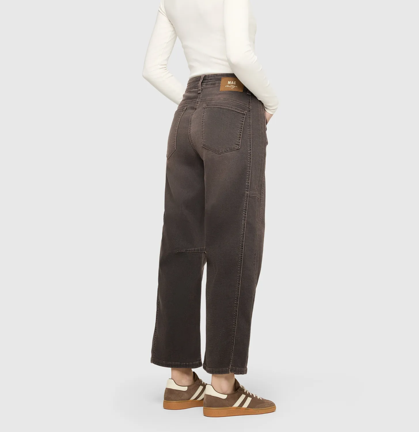 MAC Ohio Barrel 3126 jeans brun loose barrel fit