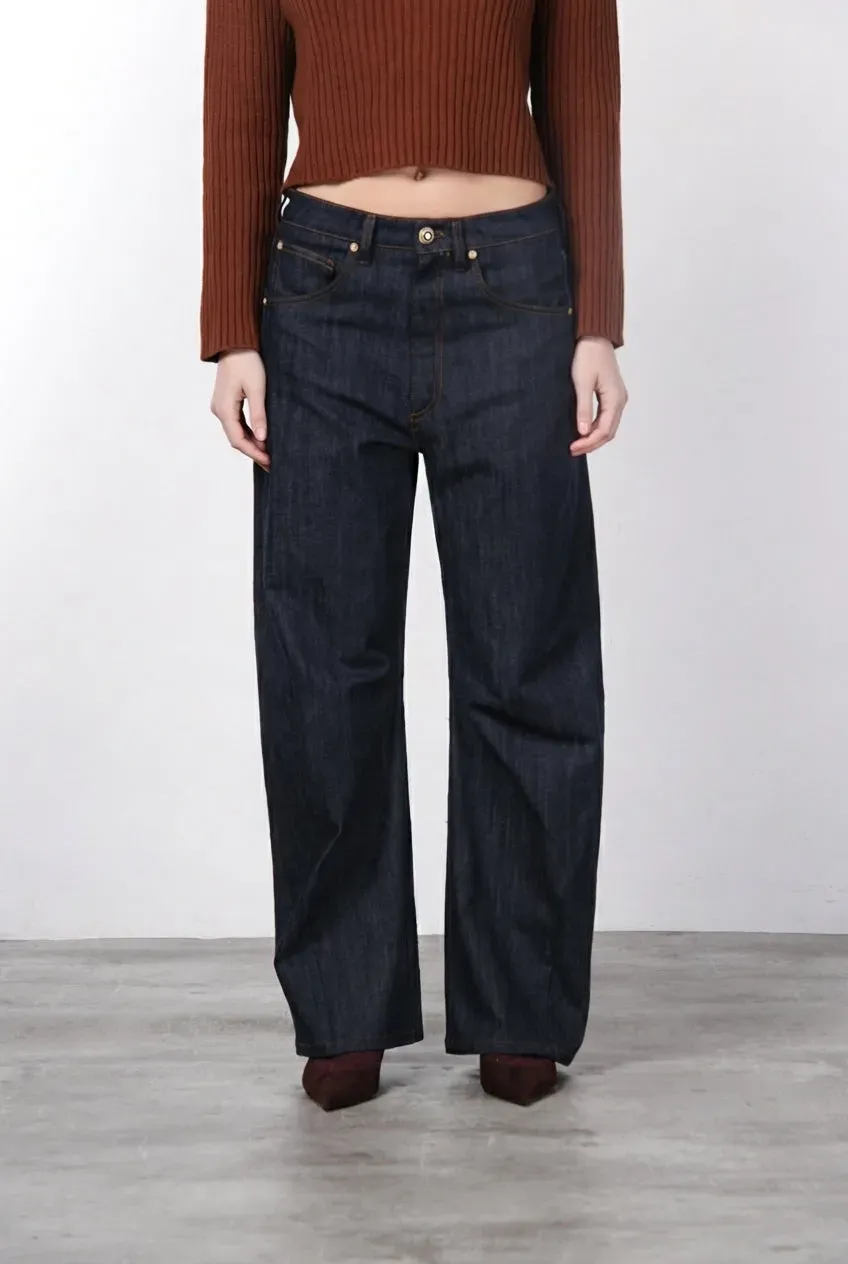Mason's Vivienne chinobukser navy balloon denim