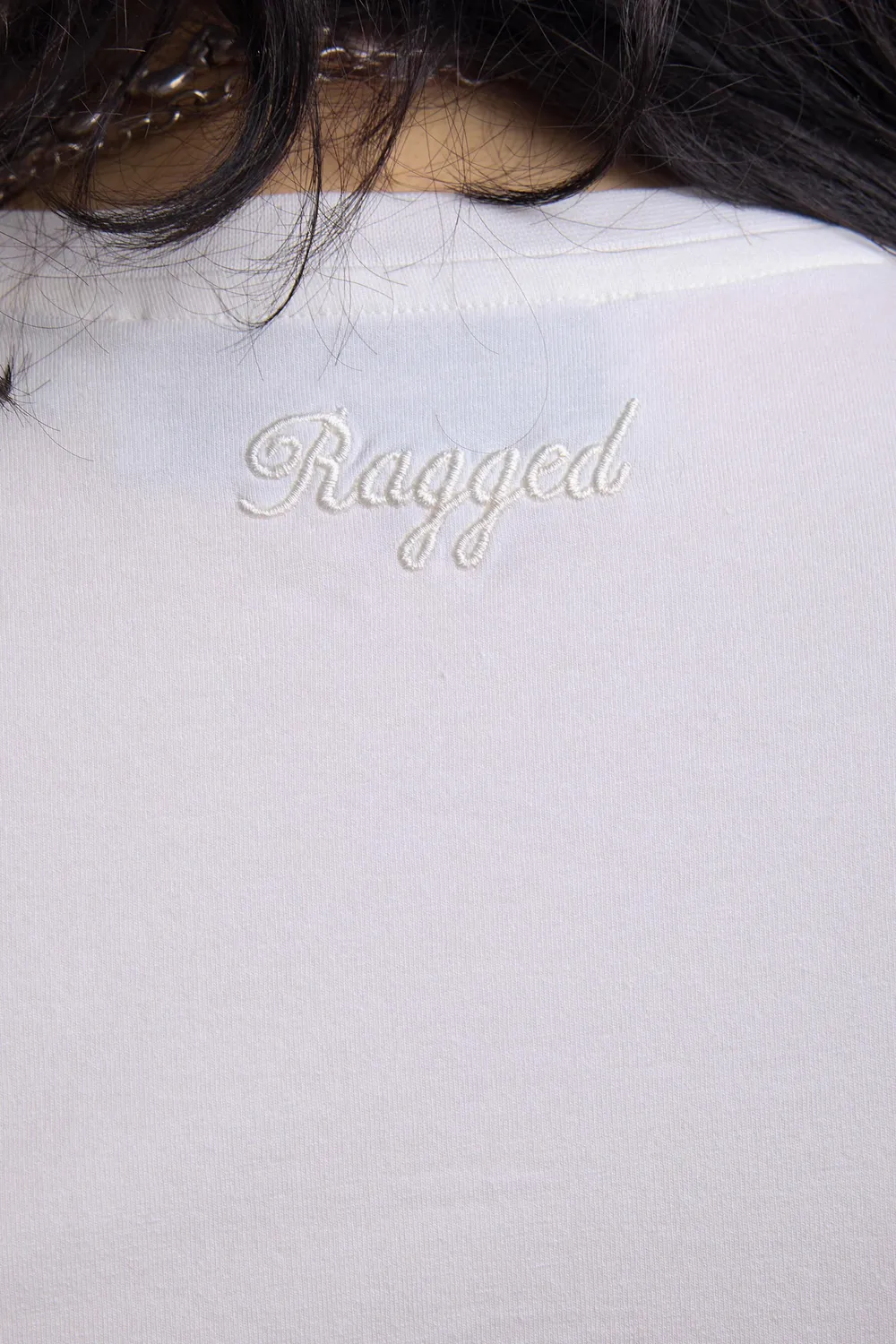 The Ragged Priest Flock Graphic baby tee 10 hvid lam
