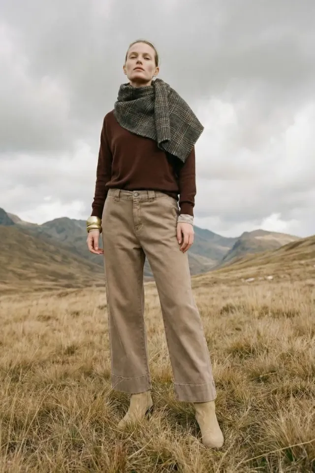 Mason's New York Studio Crop chinos mørkebeige twill