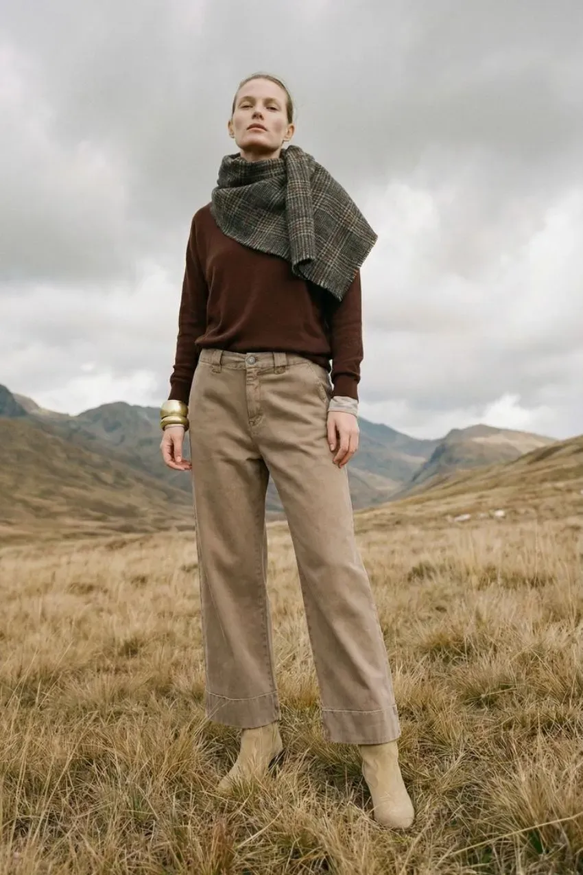 Mason's New York Studio Crop chinos mørkebeige twill