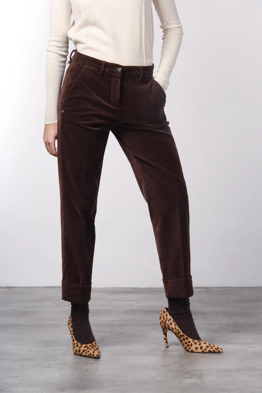Mason's New York Carrot chinos vinrød fløjl