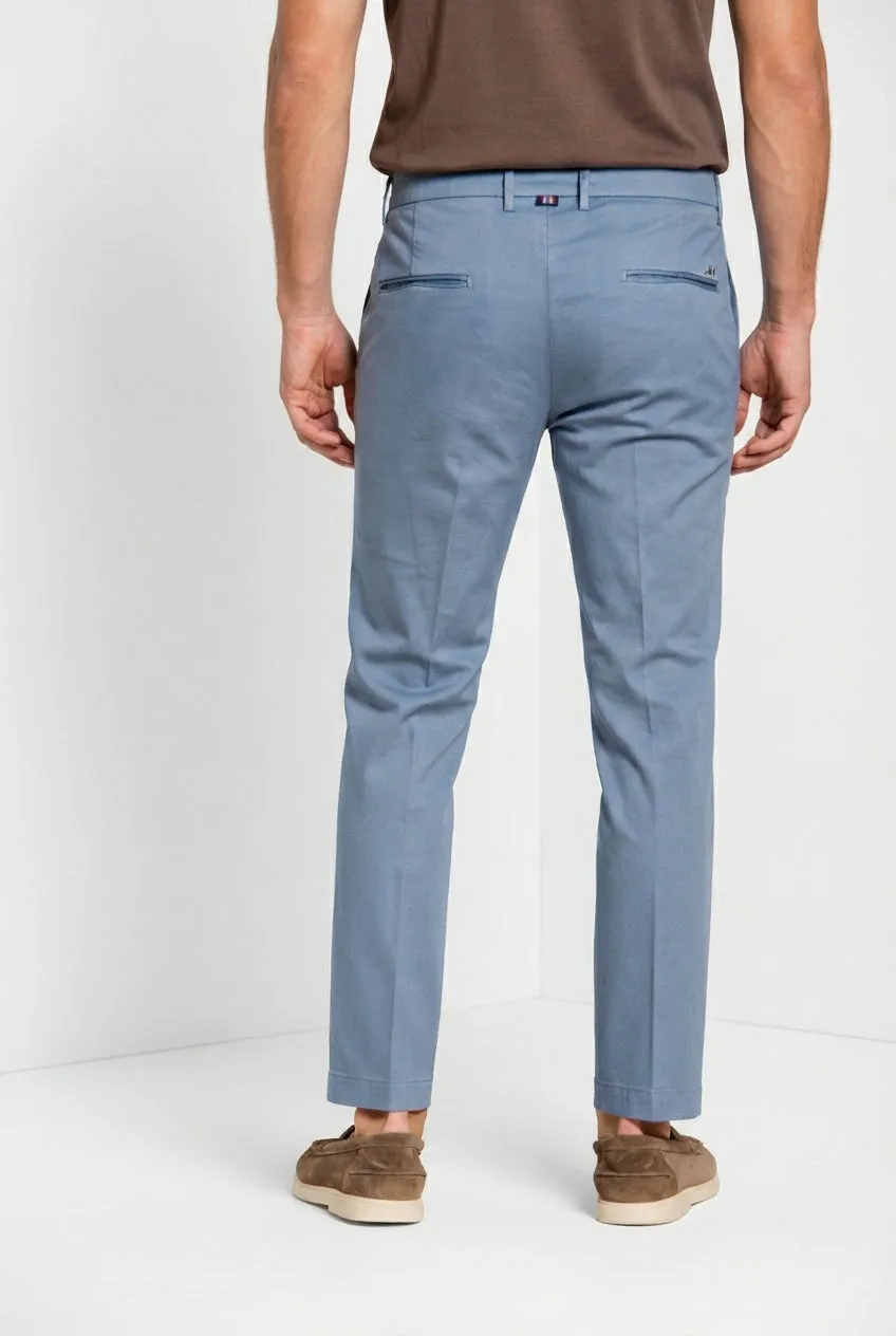 Mason's Torino Flex herre chino bukser lyseblå slim fit