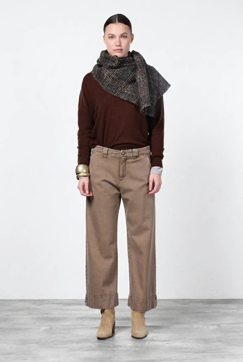 Mason's New York Studio Crop chinos mørkebeige twill