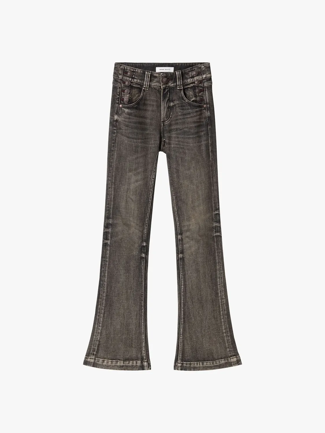 Miss Sixty Distressed flare jeans vintage black stretch