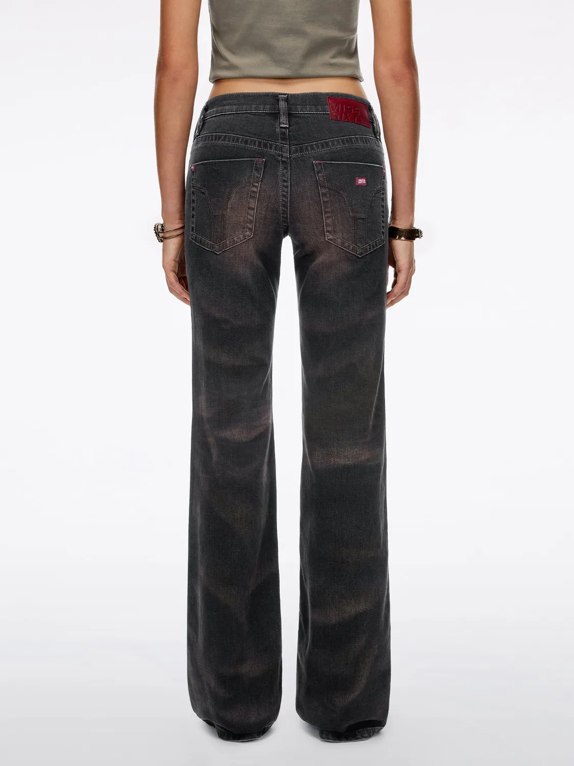 Miss Sixty Tommy flare jeans black fog stretch