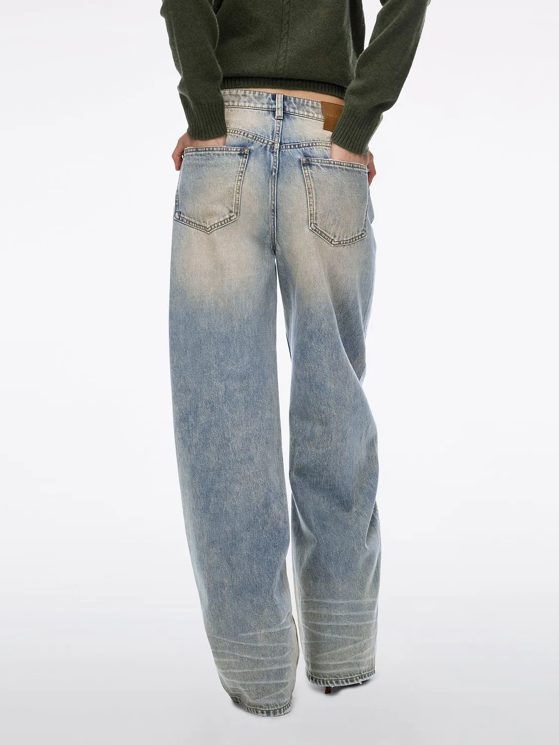 Miss Sixty 6M4JJ16800W06 barrel jeans lyseblå med sten