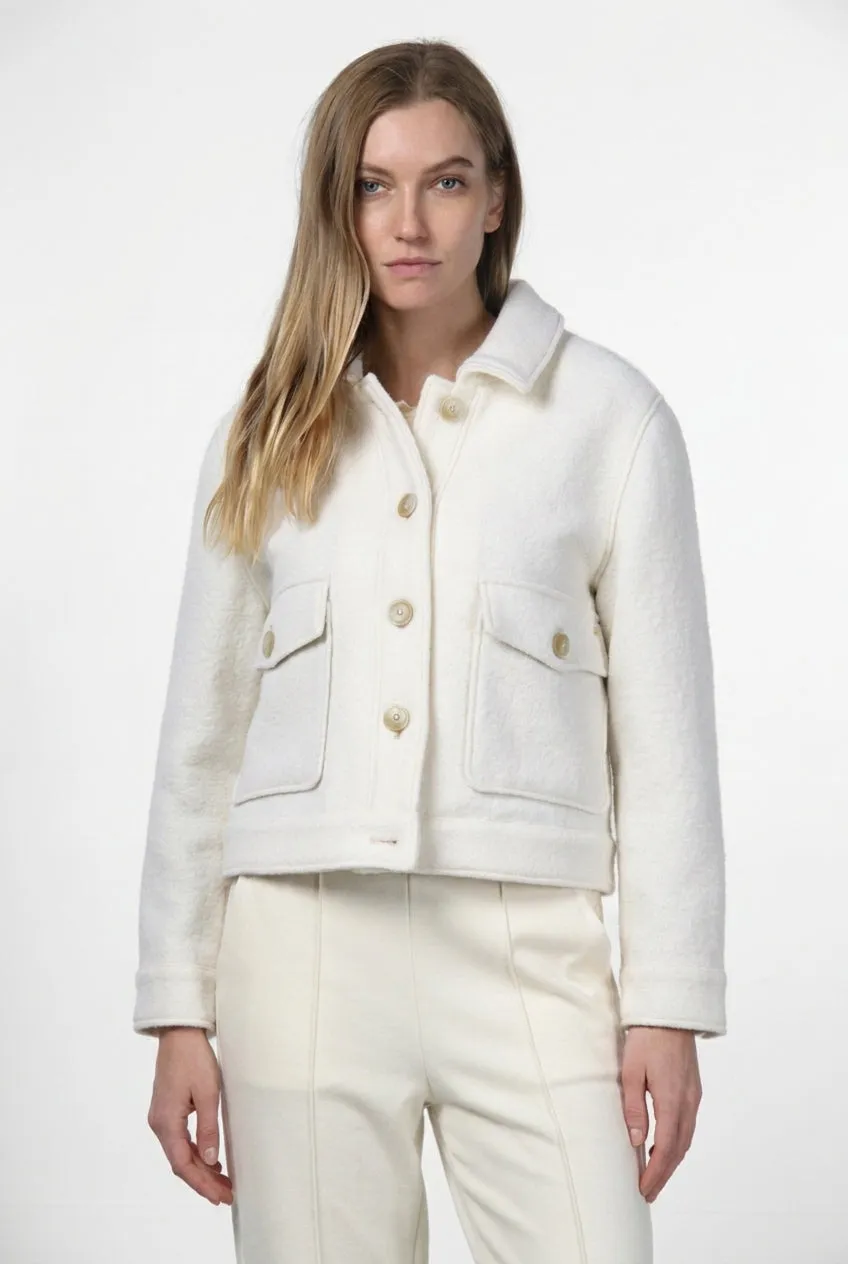 Mason's Odette jakke creme uld bouclé dame