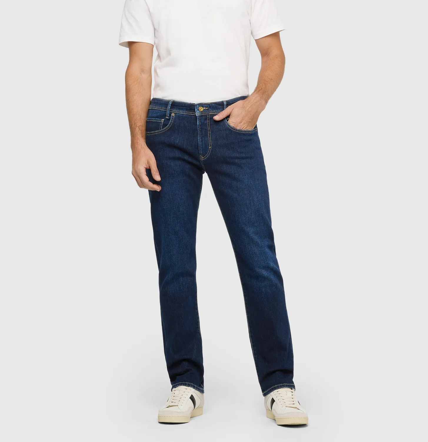 MAC Arne jeans mørkeblå cashmere