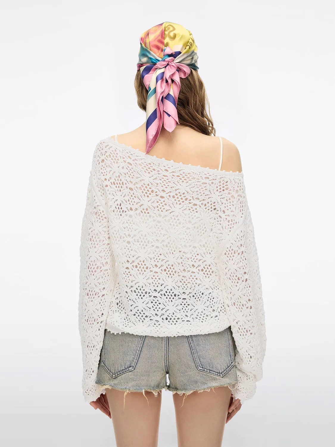 Miss Sixty Cut-Out striktrøje off white XS-L