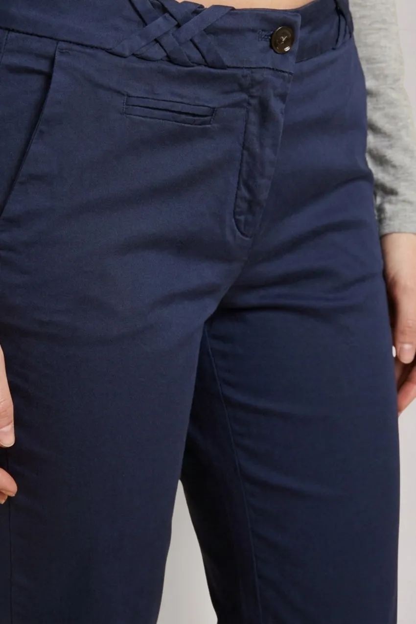 Mason's New York Trumpet dame chinos blå slim fit