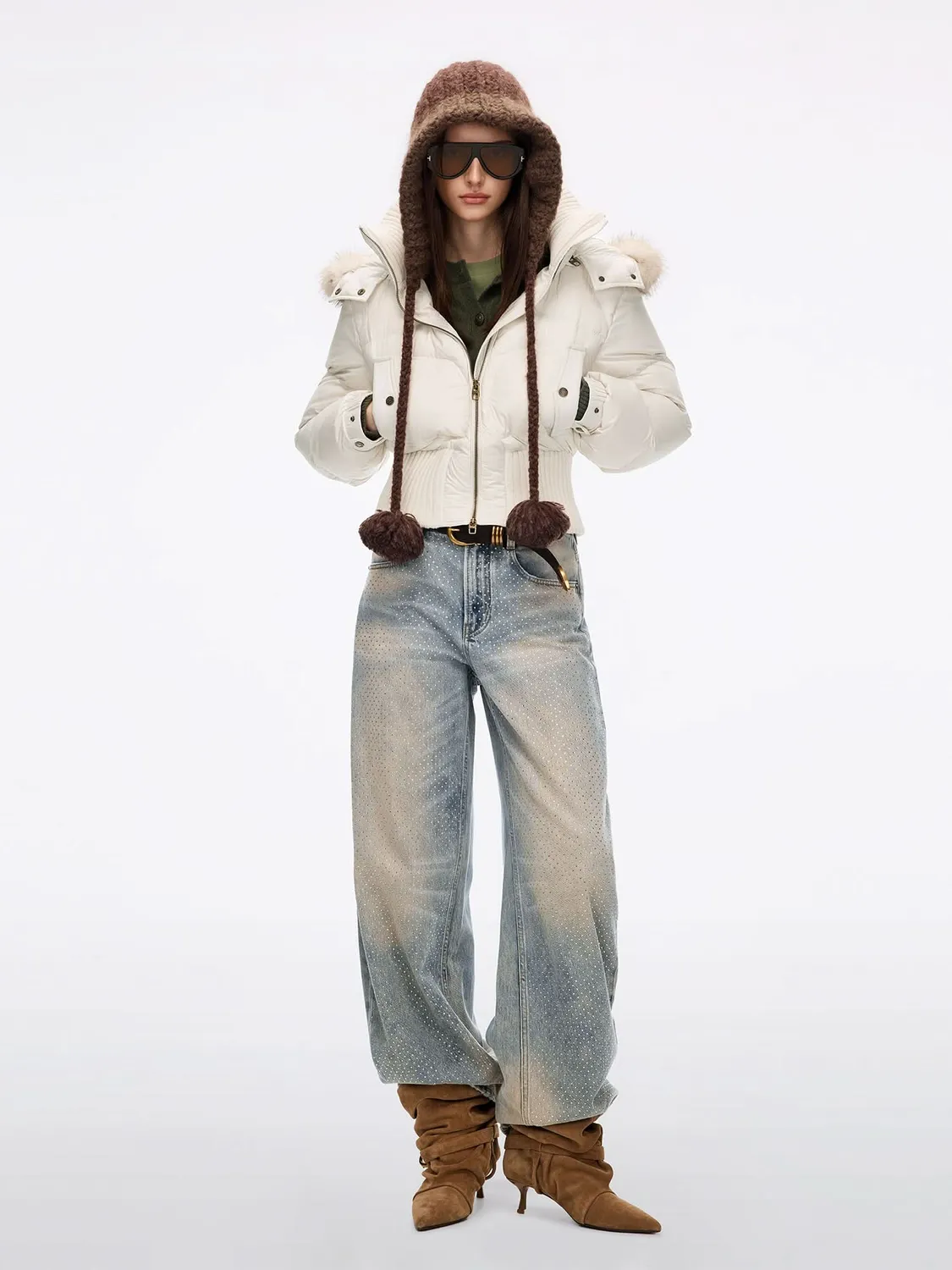 Miss Sixty 6M4YJ40900 dunjakke off white varm