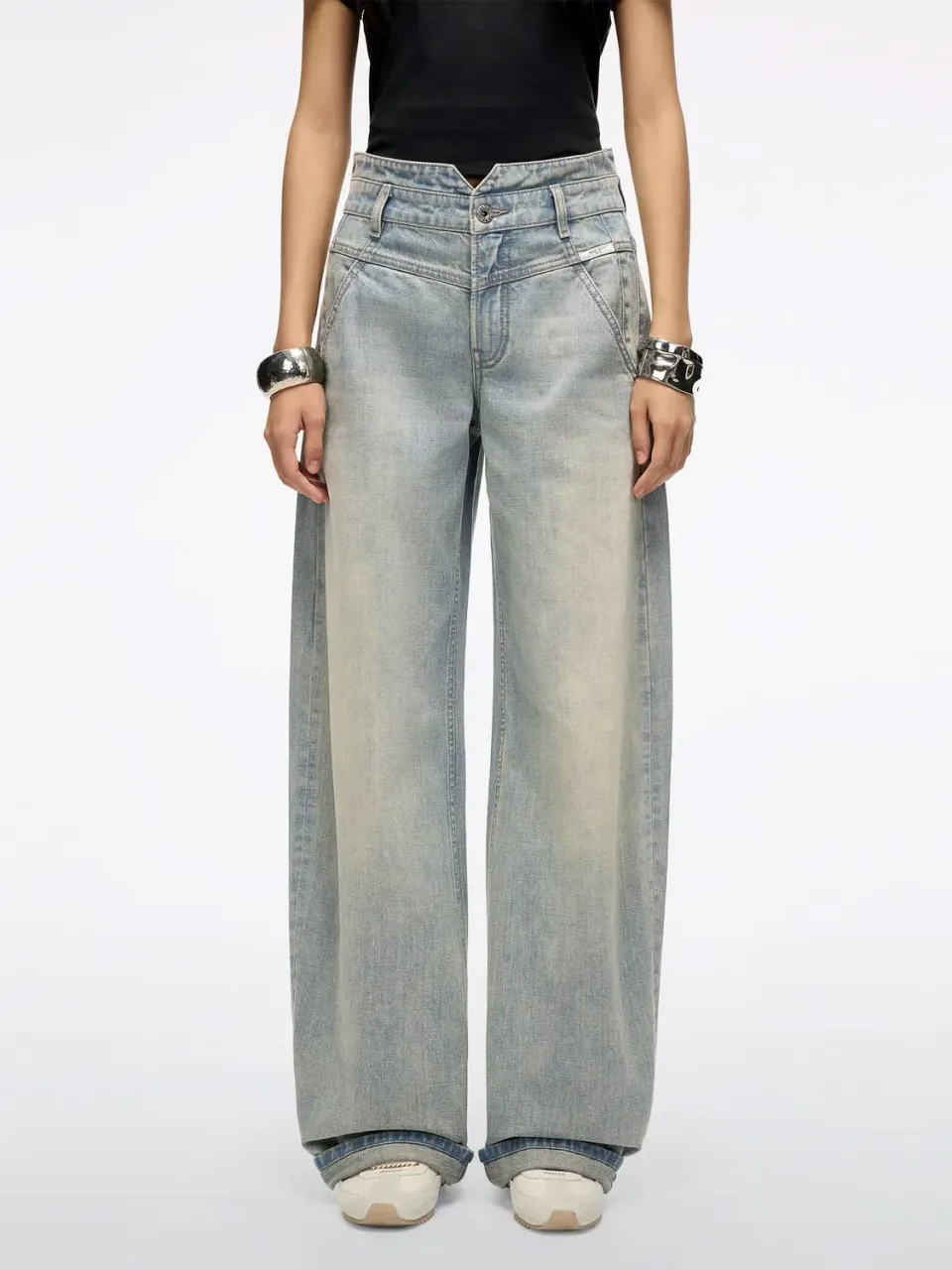 Miss Sixty Alice barrel jeans vintage lyseblå løs