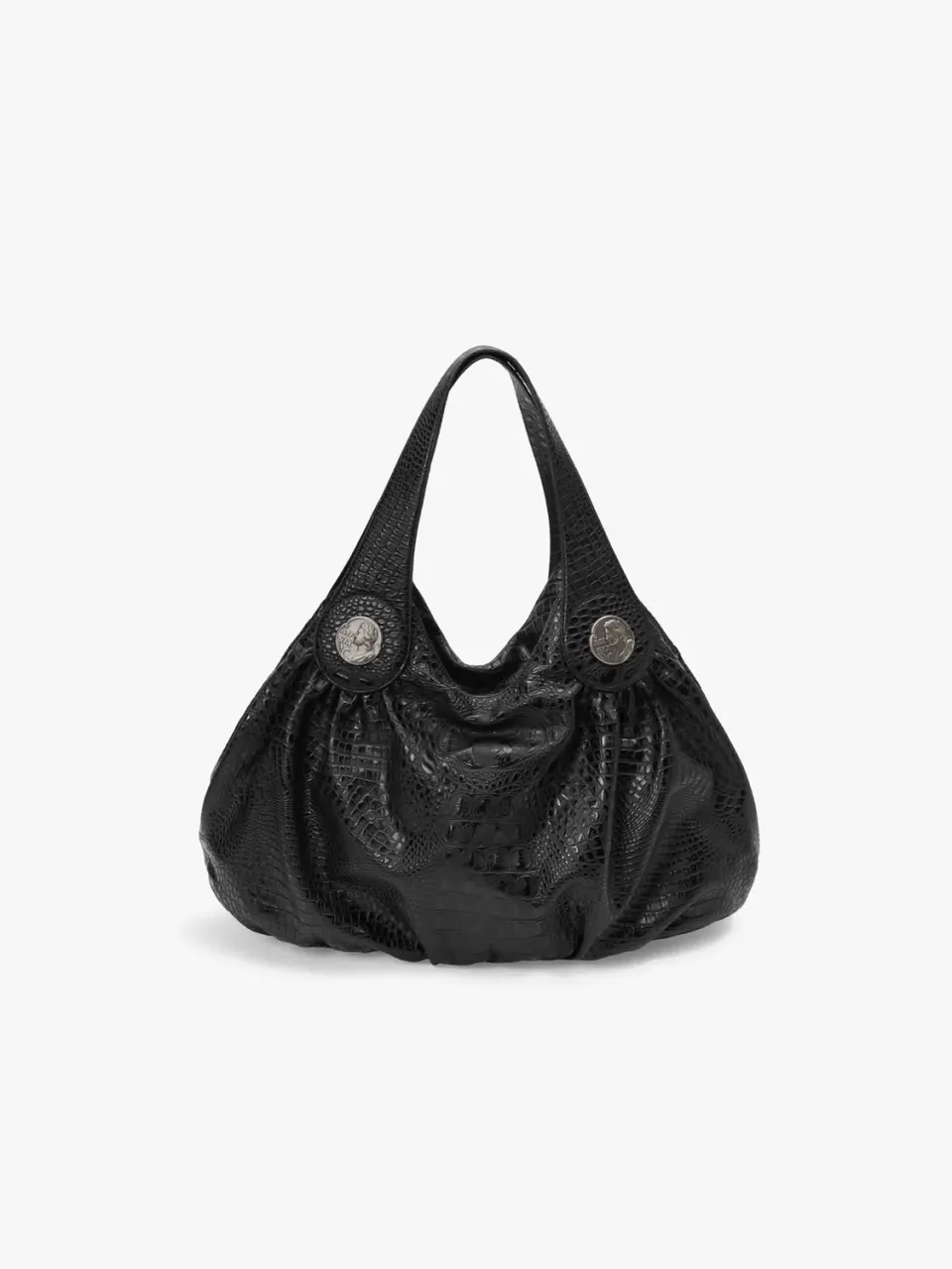Miss Sixty Black Label Skuldertaske sort kroko