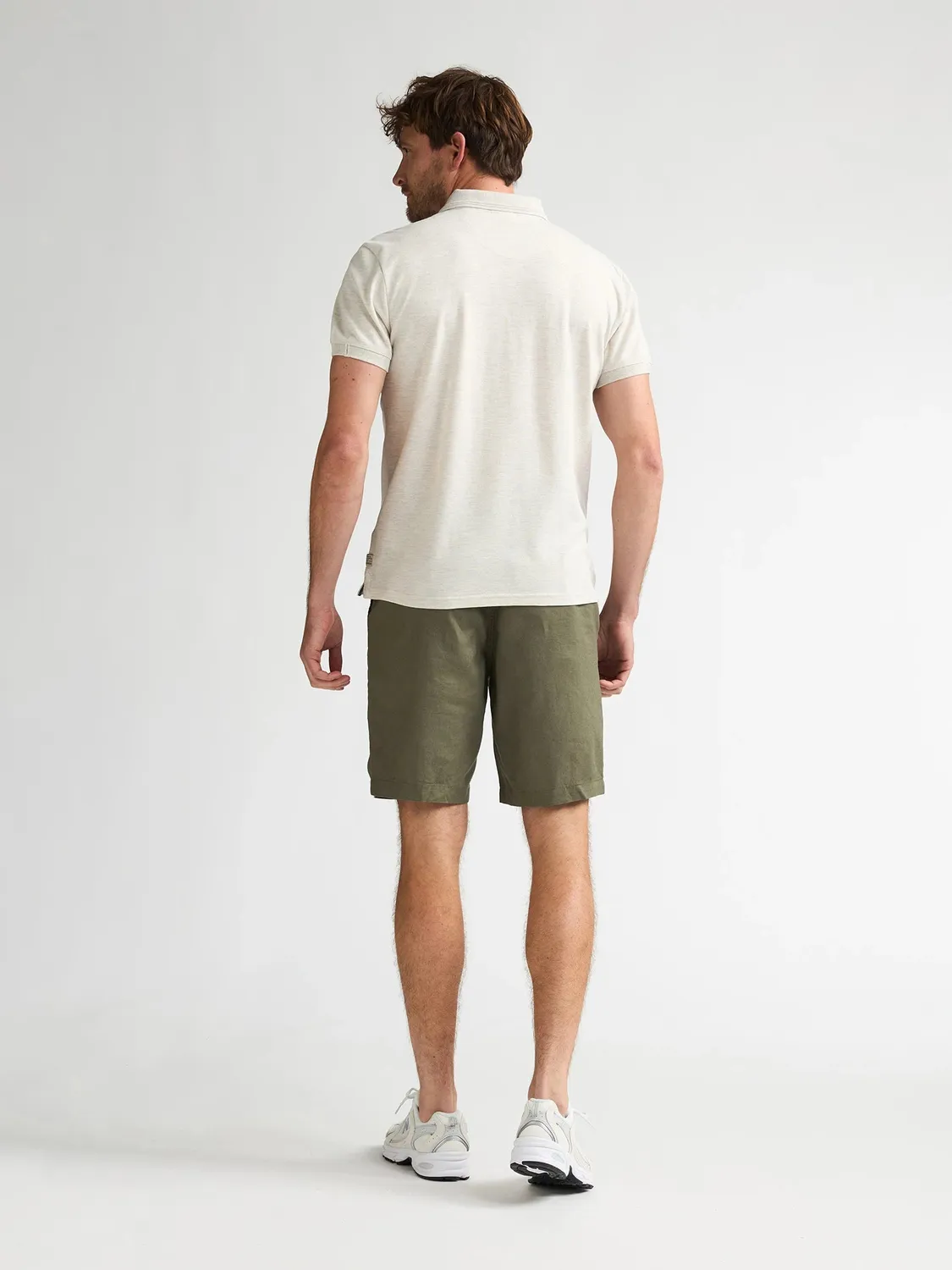 Petrol Industries Frenos poloshirt Antique White Melee blød bomuld