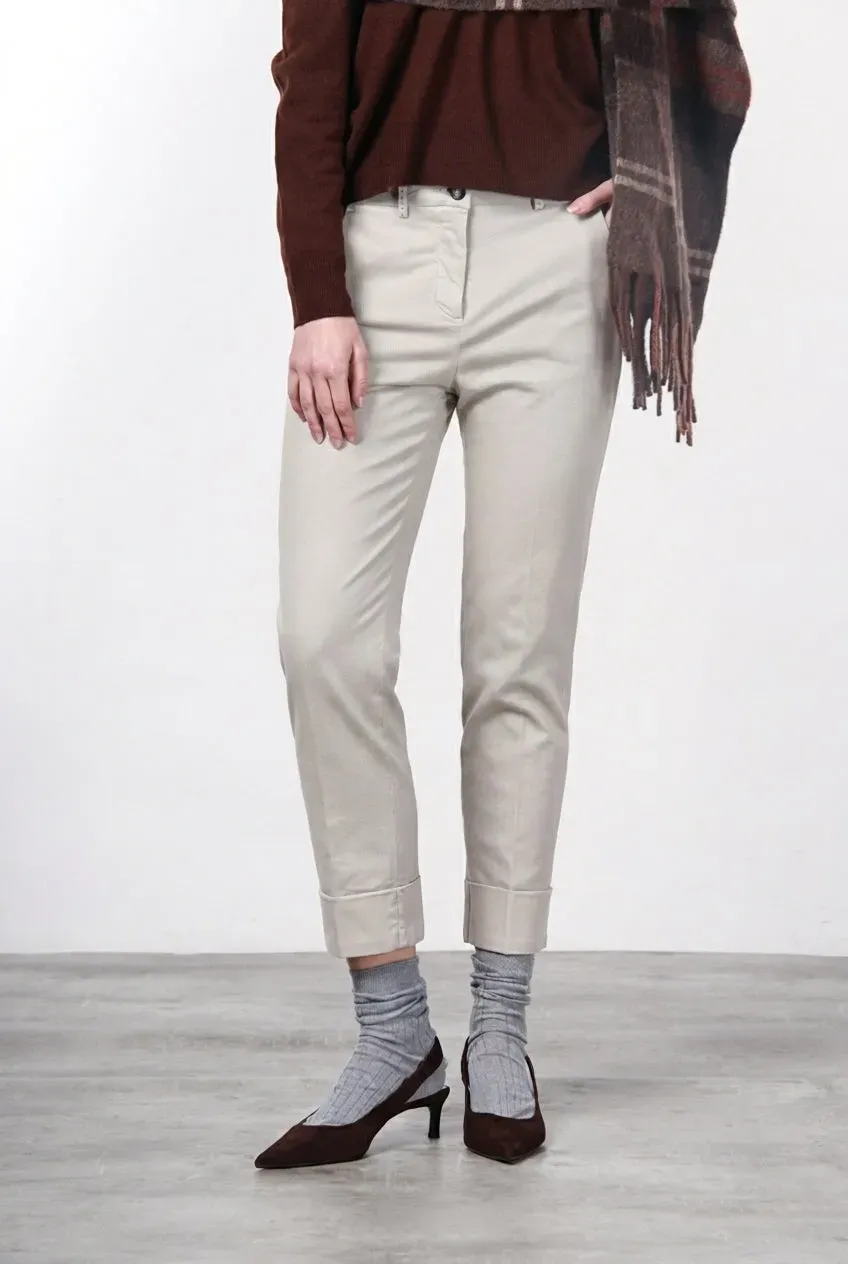 Mason's New York Carrot chinos dame sand uldblanding