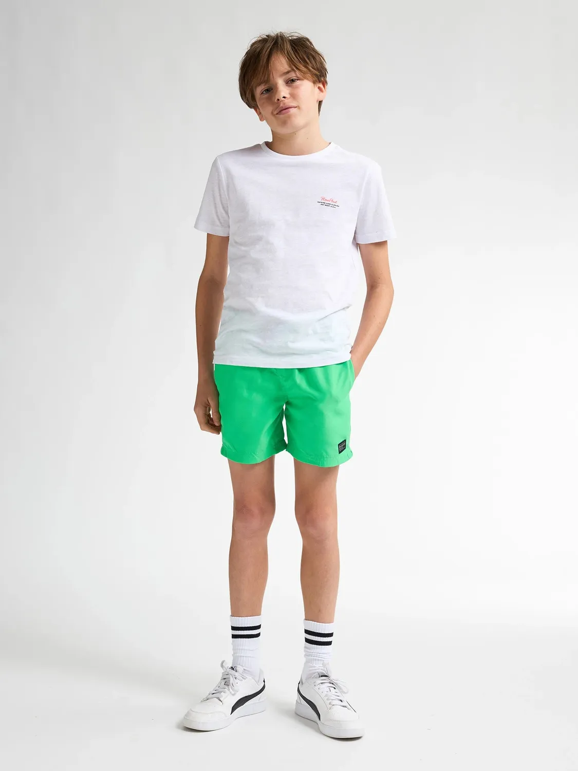 Petrol Tealshore backprint T-shirt dreng økologisk